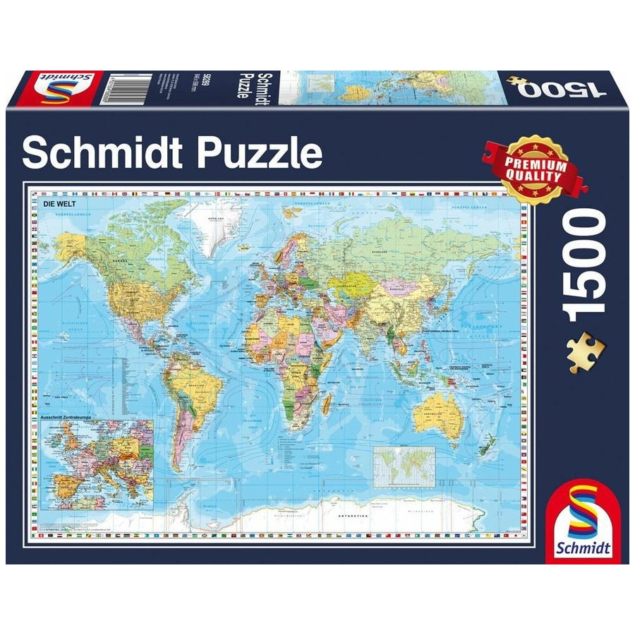 Puzzle schmidt spiele 58289  mapas 1500 pieza(s), mapas