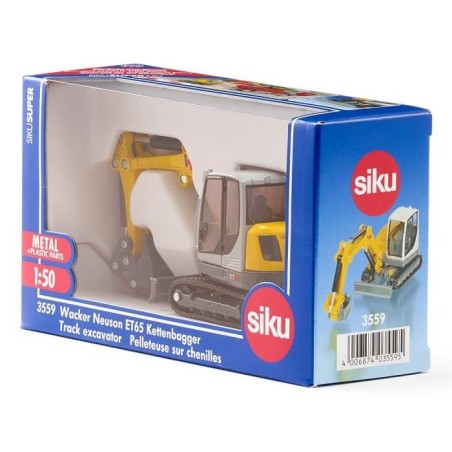 Siku 3559, automóvil de construcción amarillo/gris