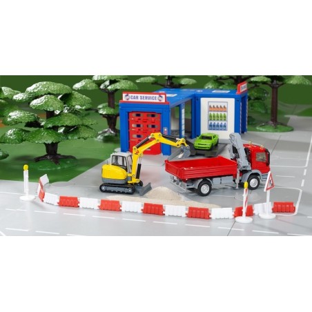 Siku 3559, automóvil de construcción amarillo/gris