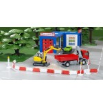 Siku 3559, automóvil de construcción amarillo/gris