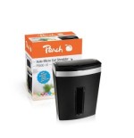 Destructora de documentos peach auto micro cut shredder ps600-10 negro/plateado ps600-10