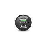 Adaptador nevox usb pd type c + qc 3.0 de carga para coche, cargador negro 4250686406795