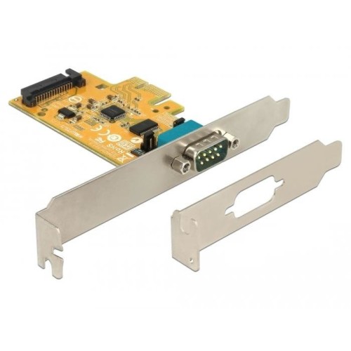 Delock 90293 tarjeta pci express x1 a 1 x serial con suministro de voltaje protección esd