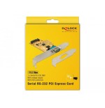 Delock 90293 tarjeta pci express x1 a 1 x serial con suministro de voltaje protección esd