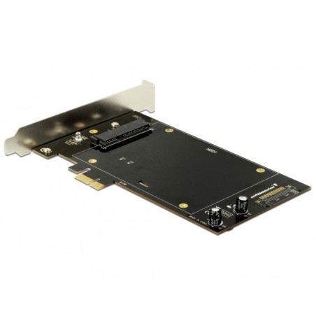 Tarjeta delock pcie x1 para 2x sata hdd/ssd, controlador   90349