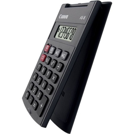 Canon calculadora de bolsillo as-8 negra
