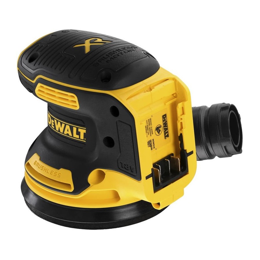 Lijadora rotorbital dewalt dcw210nt-xj   12000 rpm negro, amarillo