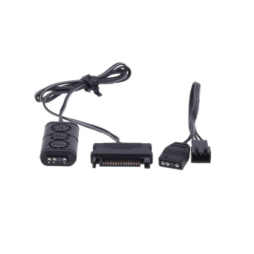 Alphacool aurora eiscontrol controlador rgb direccionable negro 15360