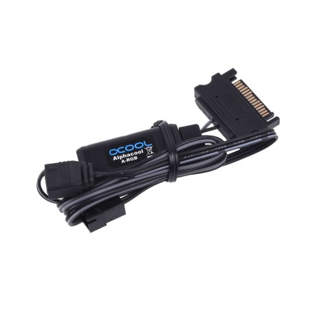 Alphacool aurora eiscontrol controlador rgb direccionable negro 15360