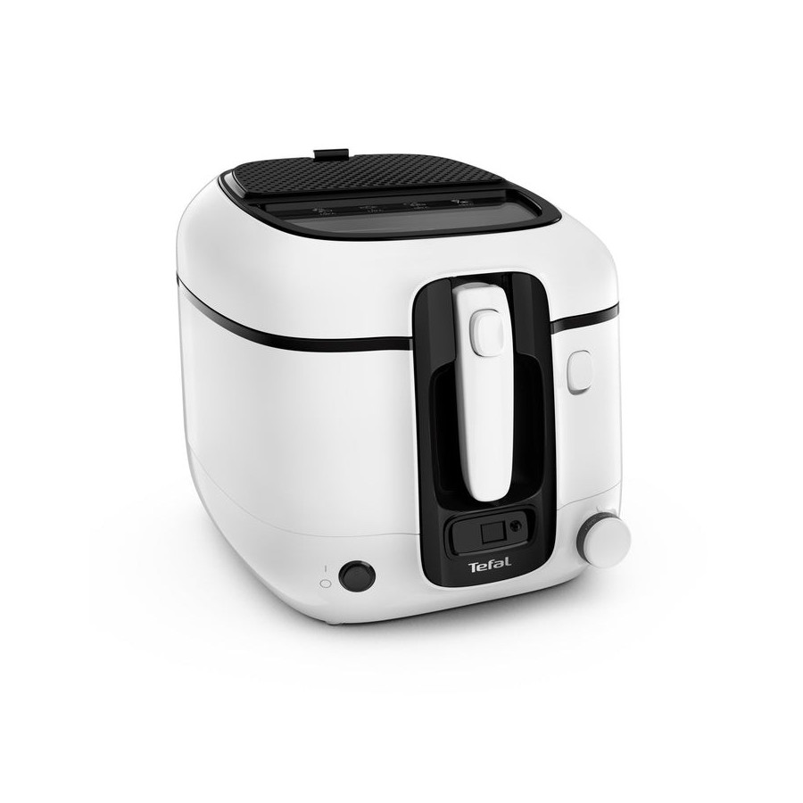 Freidora tefal super uno fr3140,  blanco/negro, con temporizador fr3140