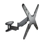 Tooq soporte de pared con brazo articulado para tv de 23"-55" - giratorio e inclinable - piston de gas - peso max 30kg