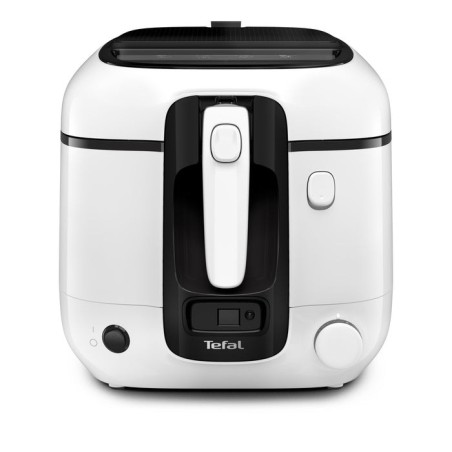 Freidora tefal super uno fr3140,  blanco/negro, con temporizador fr3140