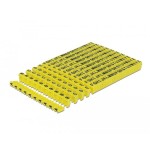 Delock 18303 clips marcadores de cables a-z amarillos, 260 unidades