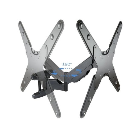 Tooq soporte de pared con brazo articulado para tv de 23"-55" - giratorio e inclinable - piston de gas - peso max 30kg