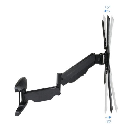 Tooq soporte de pared con brazo articulado para tv de 23"-55" - giratorio e inclinable - piston de gas - peso max 30kg