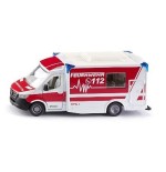 Ambulancia siku super mercedes-benz sprinter miesen tipo c, modelo de vehículo rojo/blanco 4006874021154