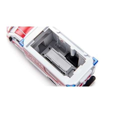 Ambulancia siku super mercedes-benz sprinter miesen tipo c, modelo de vehículo rojo/blanco 4006874021154