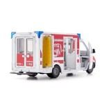 Ambulancia siku super mercedes-benz sprinter miesen tipo c, modelo de vehículo rojo/blanco 4006874021154