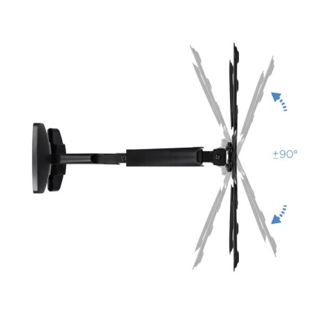 Tooq soporte de pared con brazo articulado para tv de 23"-55" - giratorio e inclinable - piston de gas - peso max 30kg