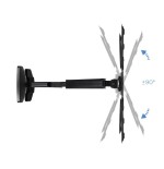 Tooq soporte de pared con brazo articulado para tv de 23"-55" - giratorio e inclinable - piston de gas - peso max 30kg