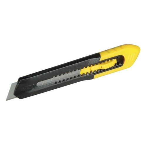 Stanley cutter sm, 9mm, cuchillo para alfombras negro/amarillo, plástico 1-10-150