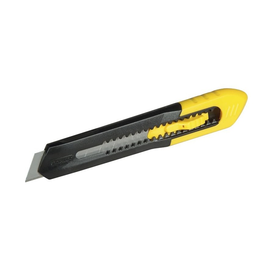 Stanley cutter sm, 9mm, cuchillo para alfombras negro/amarillo, plástico 1-10-150