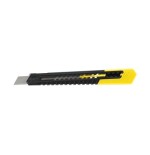 Stanley cutter sm, 9mm, cuchillo para alfombras negro/amarillo, plástico 1-10-150