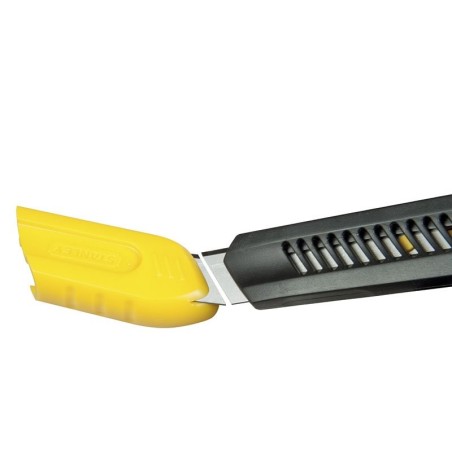 Stanley cutter sm, 9mm, cuchillo para alfombras negro/amarillo, plástico 1-10-150