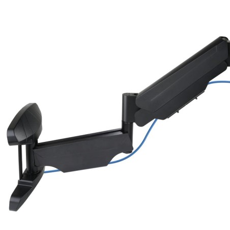 Tooq soporte de pared con brazo articulado para tv de 23"-55" - giratorio e inclinable - piston de gas - peso max 30kg