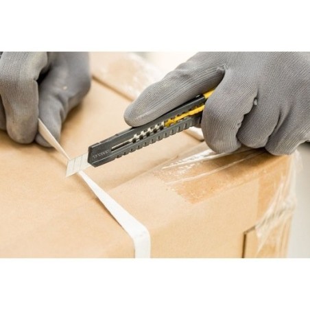 Stanley cutter sm, 9mm, cuchillo para alfombras negro/amarillo, plástico 1-10-150