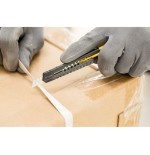 Stanley cutter sm, 9mm, cuchillo para alfombras negro/amarillo, plástico 1-10-150