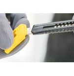 Stanley cutter sm, 9mm, cuchillo para alfombras negro/amarillo, plástico 1-10-150