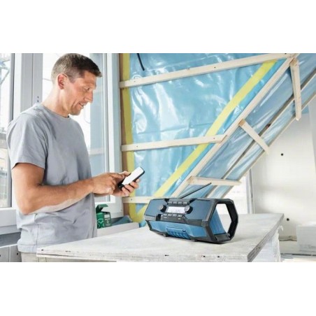 Radio de obras bosch professional gpb 18v-2 c azul