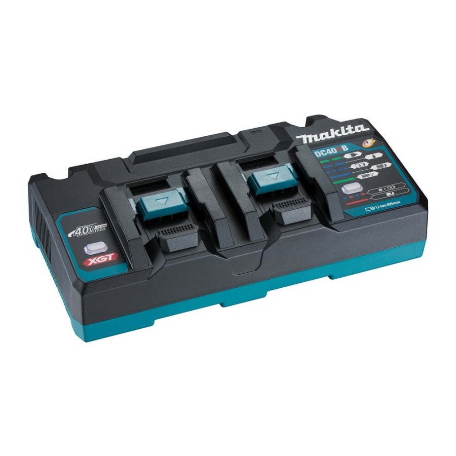 Cargador rápido doble makita dc40rb negro/azul 191n09-8