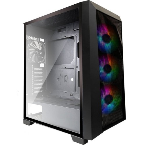 Xilence performance c xg131  x712.rgb midi tower negro, atx, micro atx, mini-atx, abs, plástico, acero, vidrio templado, juego