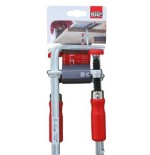 Bessey abrazadera de mesa totalmente de acero gtr12 plateado/rojo, 120/60, para carriles guía gtr12