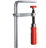 Bessey abrazadera de mesa totalmente de acero gtr12 plateado/rojo, 120/60, para carriles guía gtr12