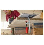Bessey abrazadera de mesa totalmente de acero gtr12 plateado/rojo, 120/60, para carriles guía gtr12