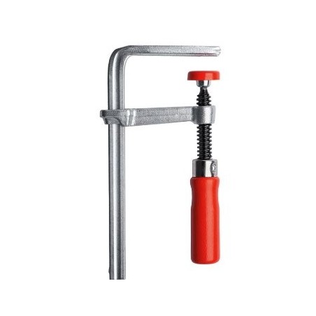 Bessey abrazadera de mesa totalmente de acero gtr12 plateado/rojo, 120/60, para carriles guía gtr12