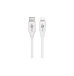 Goobay 39446 cable de conector lightning 1 m blanco blanco, 1 m, lightning, usb c, macho, macho, blanco