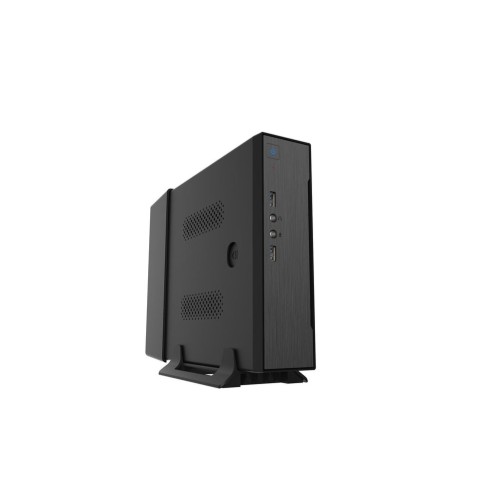 Caja pc coolbox mini itx ipc-2 black 1x2'5/2xusb3.0 /audio in/out/ vesa/ trasera cubre-c sin fuente