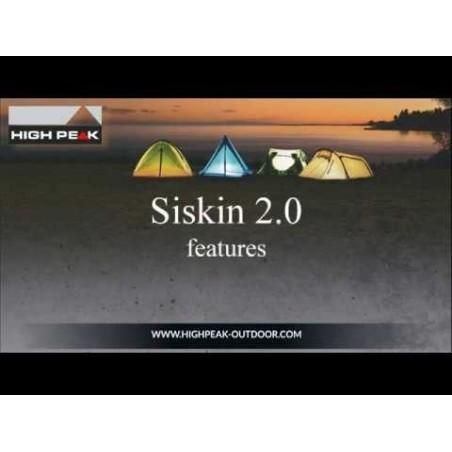 Tienda de campaña high peak  siskin 2.0 lw, 10330 verde oliva/rojo
