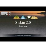 Tienda de campaña high peak  siskin 2.0 lw, 10330 verde oliva/rojo