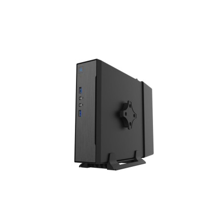 Caja pc coolbox mini itx ipc-2 black 1x2'5/2xusb3.0 /audio in/out/ vesa/ trasera cubre-c sin fuente