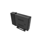 Caja pc coolbox mini itx ipc-2 black 1x2'5/2xusb3.0 /audio in/out/ vesa/ trasera cubre-c sin fuente