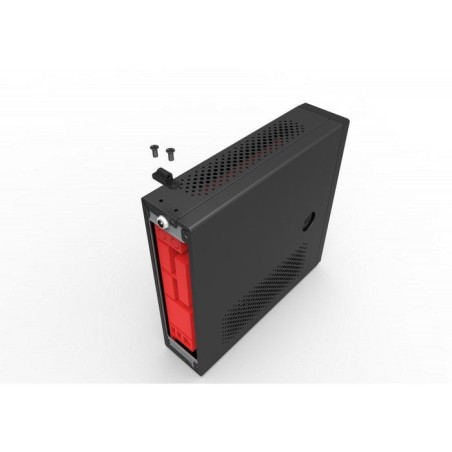 Caja pc coolbox mini itx ipc-2 black 1x2'5/2xusb3.0 /audio in/out/ vesa/ trasera cubre-c sin fuente