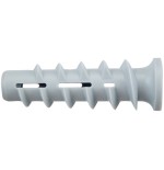 Fischer taco para hormigón celular turbo ftp k 6 gris claro, 25 unidades 78412