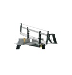 Caja de ingletes stanley de metal, 560 mm, con sierra ingletadora gris 1-20-800