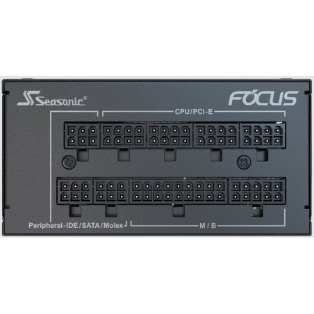 Fuente de alimentación para pc negra, 4x pcie, gestión de cables, 650 vatios focus-spx-650