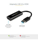 Startech adaptador usb 3.0 a hdmi  negro